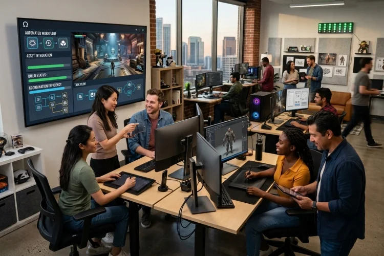 How Advanced Production Pipelines Cut Coordination Costs in Game Studios